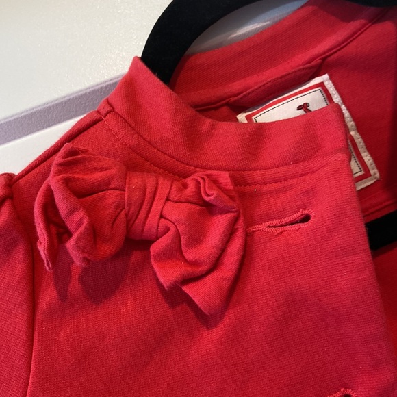 Gymboree girls, extra small size 4 adorable, dark coral pea coat. - Picture 5 of 9